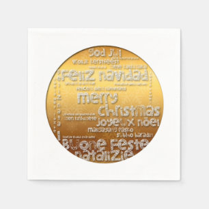 International Christmas Navidad Noel Paper Napkin