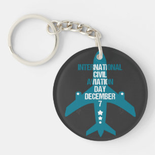 International Civil Aviation Day December 7 Key Ring