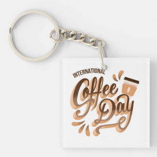 International Coffee Day Key Ring