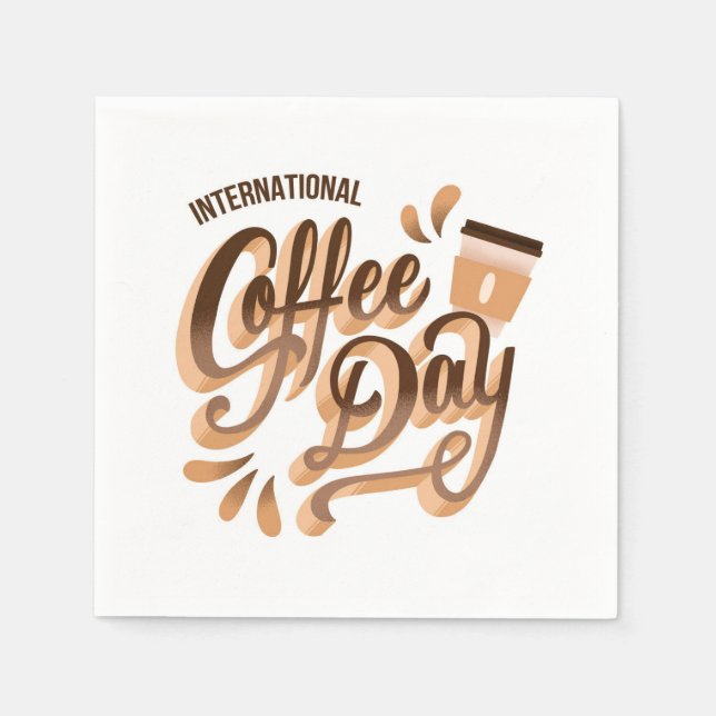 International Coffee Day Napkin (Front)