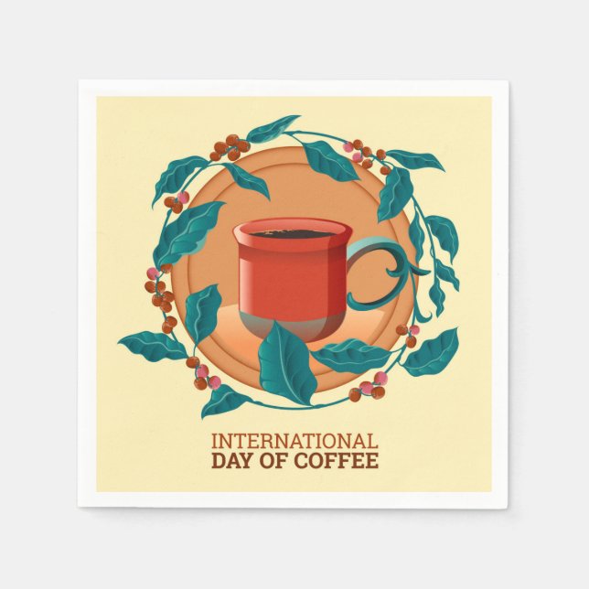 International Coffee Day Napkin (Front)