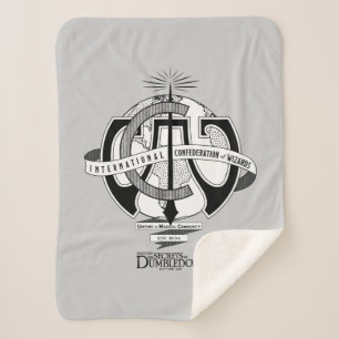 International Confederation of Wizards Logo Sherpa Blanket