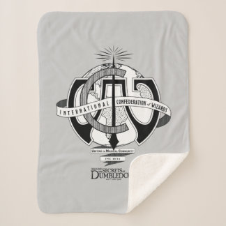 International Confederation of Wizards Logo Sherpa Blanket