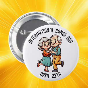 International Dance Day April 29th 6 Cm Round Badge