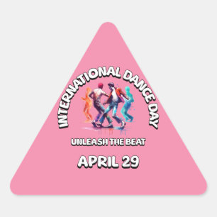 International Dance Day: Unleash The Beat Triangle Sticker