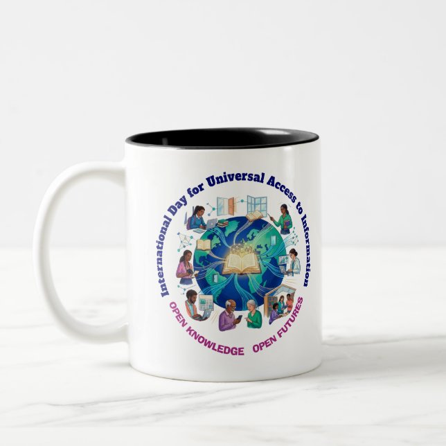 International Day for Universal Access to Informat Two-Tone Coffee Mug (Left)