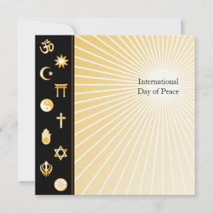 International Day of Peace Invitation Card