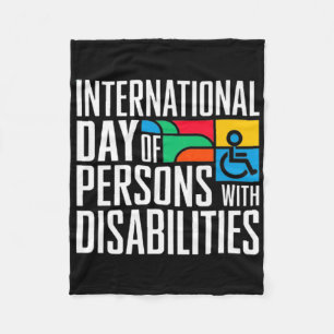 International Day Of Persons With Disabilities Pre Fleece Blanket