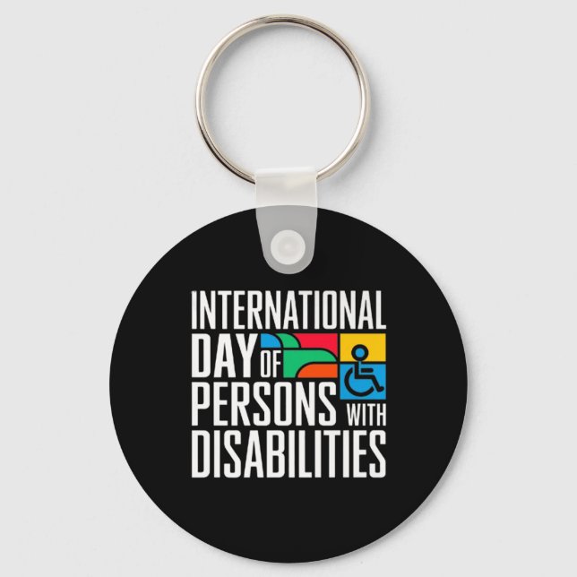 International Day Of Persons With Disabilities Pre Key Ring (Front)