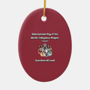 International Day of the World's Indigenous People Ceramic Tree Decoration