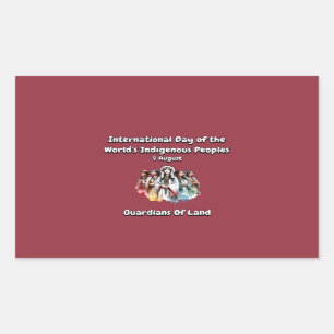 International Day of the World's Indigenous People Rectangular Sticker