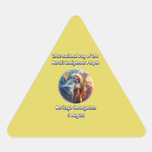 International Day of the World's Indigenous People Triangle Sticker