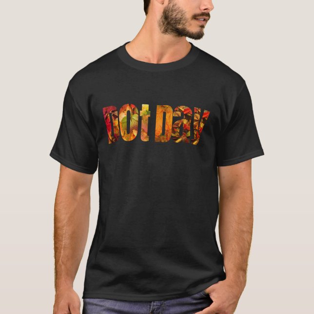 International Dot Day Foliage Pattern T-Shirt (Front)