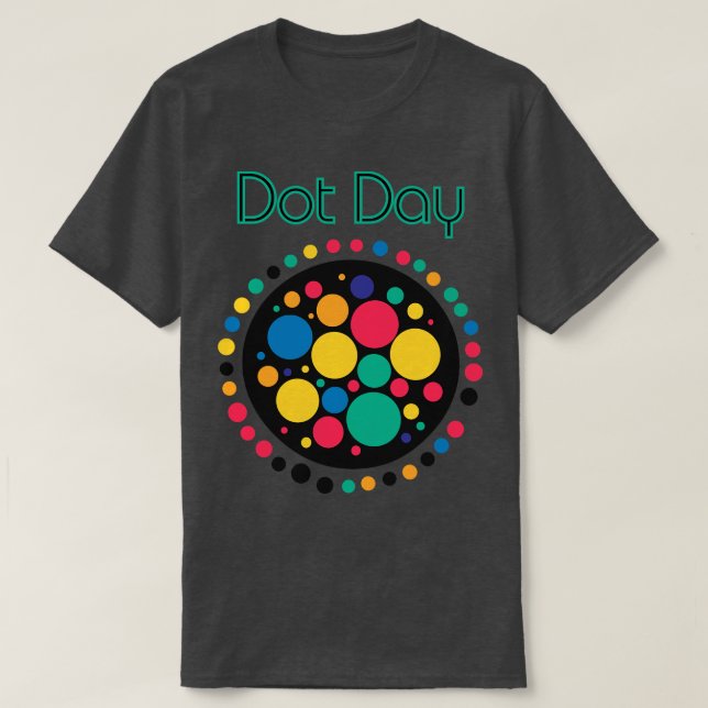 International Dot Day Retro Bauhaus Design T-Shirt (Design Front)