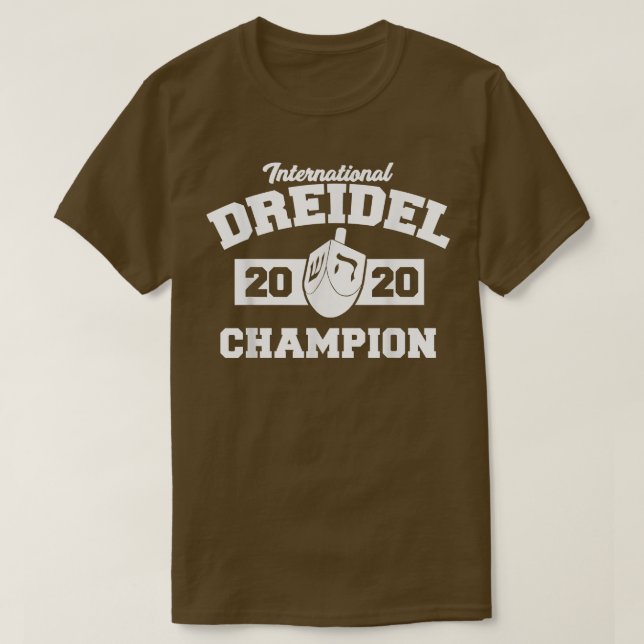 International Dreidel Champion 2020 Funny Hanukkah T-Shirt (Design Front)