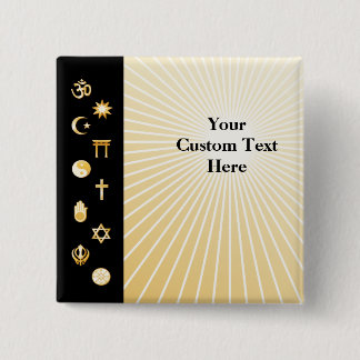 International Faiths 15 Cm Square Badge