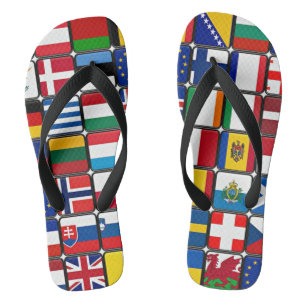 International Flag Collection Jandals