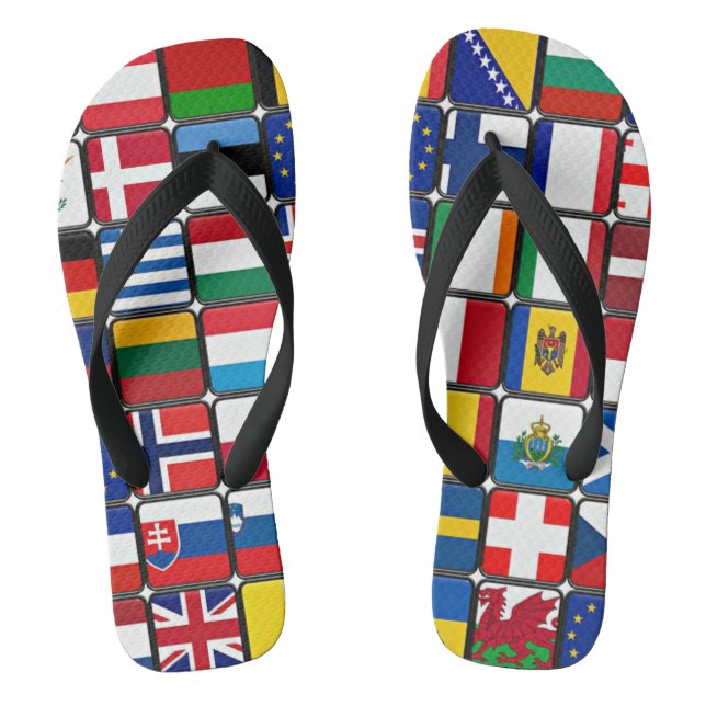 International Flag Collection Jandals (Footbed)
