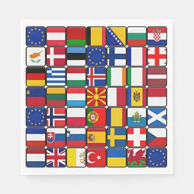 International Flag Collection Napkin (Front)