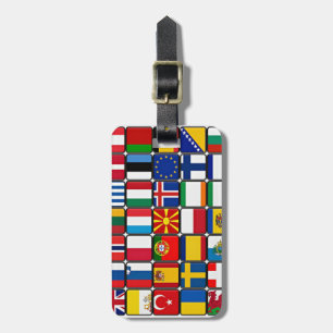 International flag collection, world flags luggage tag