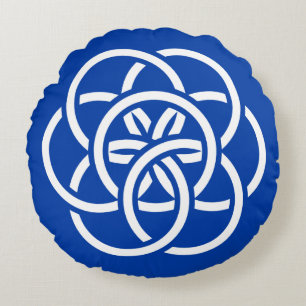 International Flag of Planet Earth Round Cushion