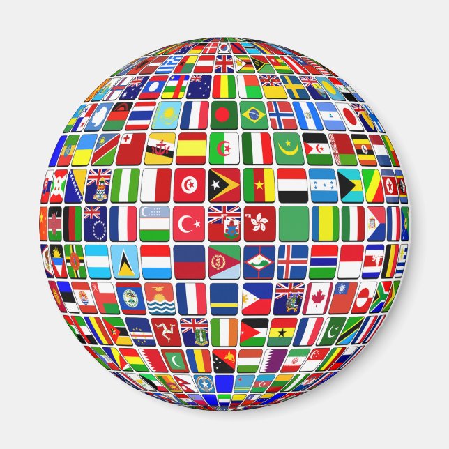 International Flags Magnet (Front)