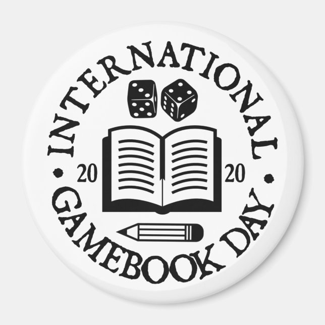 International Gamebook Day Fridge Magnet (Front)