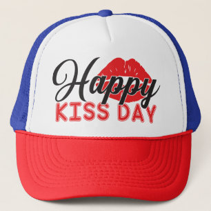 International Happy Kiss Day Trucker Hat