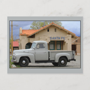 International Harvester L-110 Truck Santa Fe Depot Postcard