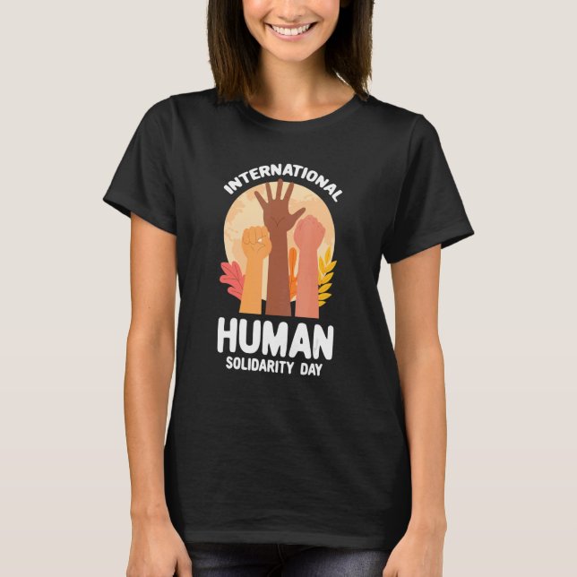 International Human Solidarity Day United Nations T-Shirt (Front)