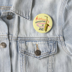 International Jazz Appreciation 6 Cm Round Badge
