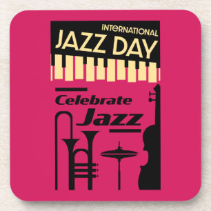 International jazz day April 30 Coaster