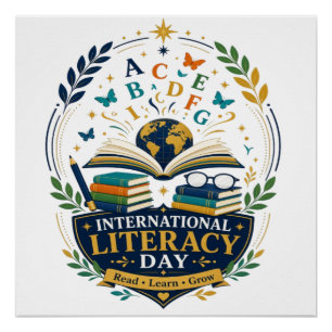 International Literacy Day Read Learn Poster