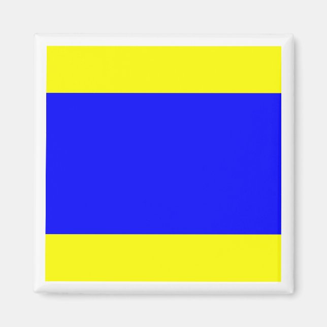 International Maritime Signal Flag DELTA Magnet (Front)