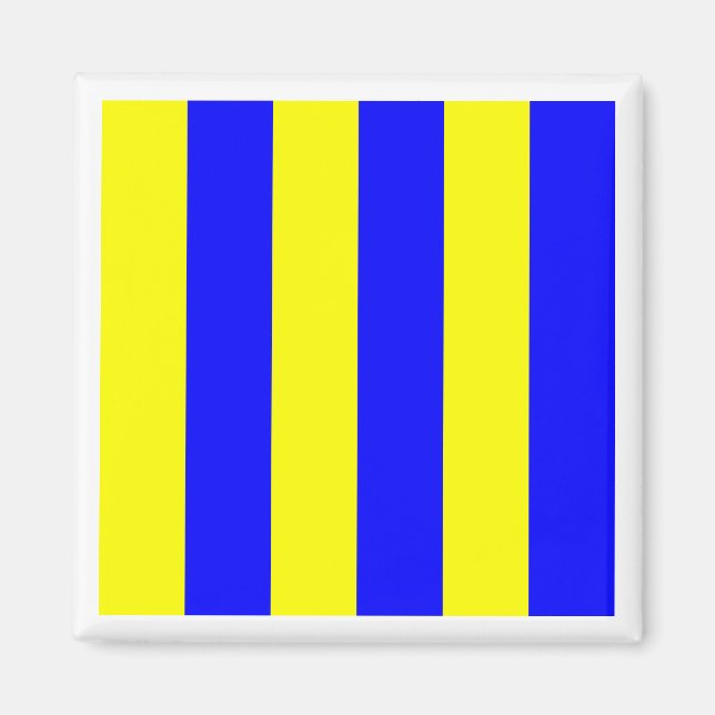 International Maritime Signal Flag GOLF Magnet (Front)