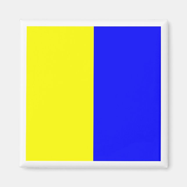 International Maritime Signal Flag KILO Magnet (Front)