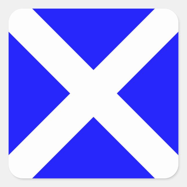 International maritime signal flag letter nautical square sticker (Front)