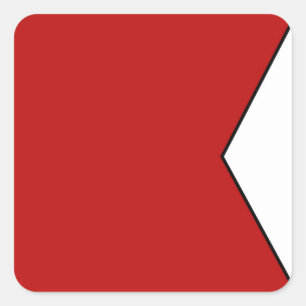 International maritime signal flag letter nautical square sticker