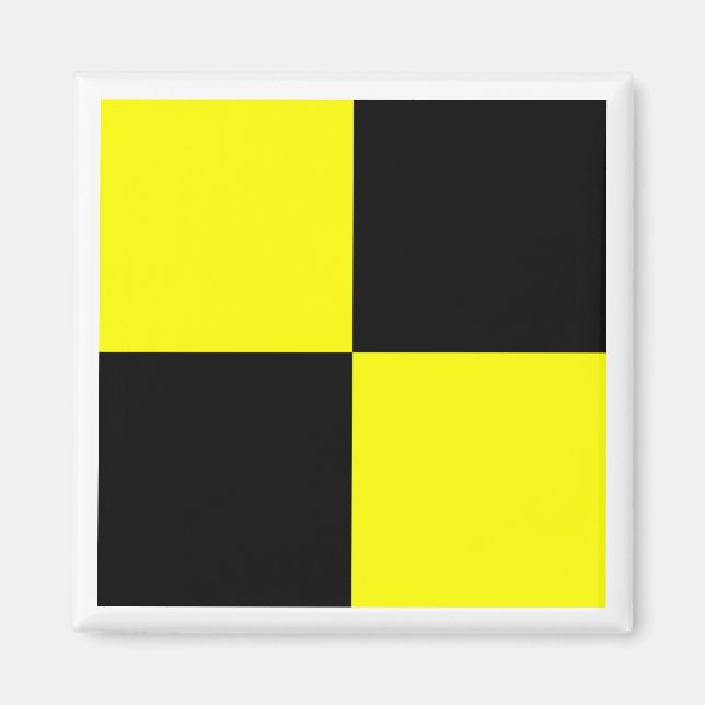 International Maritime Signal Flag LIMA Magnet (Front)