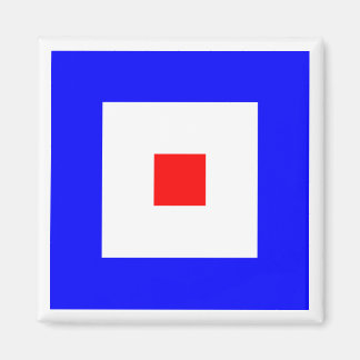 International Maritime Signal Flag WHISKEY Magnet