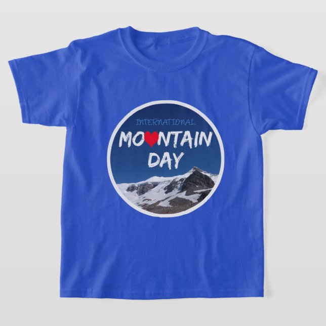 International Mountain Day Promotional T-Shirt (Laydown)