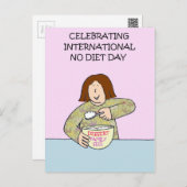 International No Diet Day - May 6th Postcard (Front/Back)