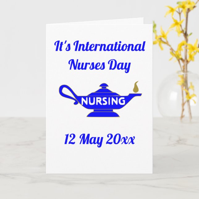 International Nurses Day Thank You Card (Yellow Flower)