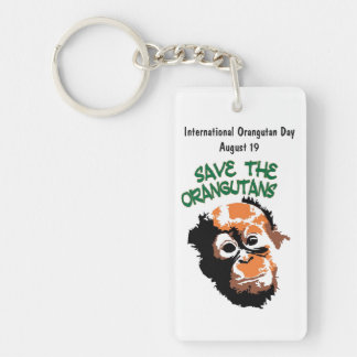 International Orangutan Day Key Ring