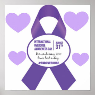 International Overdose Awareness Day 16x16 Poster