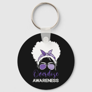International Overdose Awareness Day 2022 Purple R Key Ring