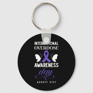 International Overdose Awareness Day 4 Key Ring