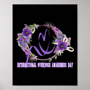 International Overdose Awareness Day In August.  Poster