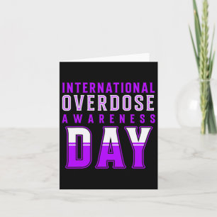 International Overdose Awareness Day - Purple 1 Card