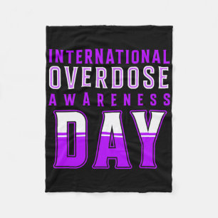 International Overdose Awareness Day - Purple 1 Fleece Blanket